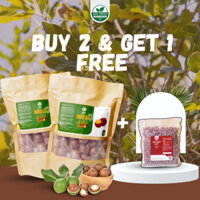[Combo 1KG Tặng 500G Nui Lứt] Hạt Macca Đắk Lắk Sấy Lạnh Giàu Dinh Dưỡng Túi Zip - GenGreen Eatclean