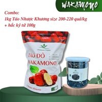 Combo 1Kg Táo đỏ nhược khương size 200-220 quả/kg Và 100gam Hắc Kỷ Tử