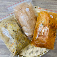 Combo 1kg5 bánh tráng ( Rong biển tỏi,Sate khô gà, Sìke khô tỏi)