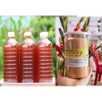 Combo 1lit mật ong hoa cafe+500g trà gừng hòa tan
