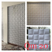 combo 1m2 tấm ốp tường 3d pvc cao cấp