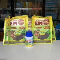 Combo 2-5-10-15 gói Chế phẩm ủ phân EM SFARM gói 200g + 1 chai Thuốc diệt muỗi và côn trùng CYP USA 200EC chai 100ml