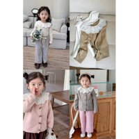 Combo 2 áo cổ ren kid cho bé gái
