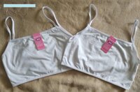 Combo 2 áo lá học sinh vải cotton không mút cổ ngang - XL