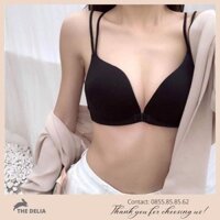 Combo 2 áo lót bra đúc su cài trước nâng ngực không gọng quai chéo mềm mịn quyến rũ
