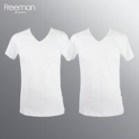 Combo 2 Áo Lót Nam Cổ Tim Có Tay Freeman TSF315 - Trắng Size XL