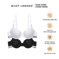 Combo 2 Áo Ngực Nữ Phối Lưng Logo Miley Vải Sợi Thiên Nhiên Miley Lingerie Bamboo BRB_001