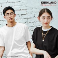 Combo 2 áo thun Kirkland trắng đen chất cotton 100%
