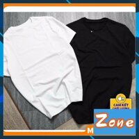 Combo 2 áo thun trơn trắng đen vải dày mịn