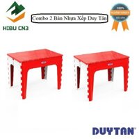 Combo 2 Bàn Nhựa Duy Tân Xếp (65 x 45 x 50 cm) No.947