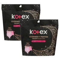 Combo 2 băng quần ban đêm Kotex chống tràn size M-L 2 miếng/bịch