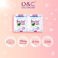 Combo 2 Băng vệ sinh hàng ngày Doctor Care tinh chất  thảo dược  16 cm