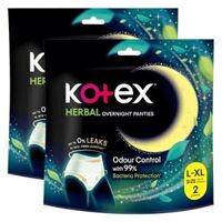 Combo 2 Băng vệ sinh Kotex Băng quần thảo dược (L/XL)