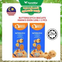 (Combo 2) Bánh Mama's Oven Butterscotch Cookies 120g – Bánh Quy Bơ Thơm Ngon, Giòn Tan Với Vị Bơ Ngọt Ngào