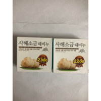 Combo 2 bánh xà bông muối biển tẩy da chết Hàn Quốc, xà phòng muối biển, PP Sâm Yến 3A