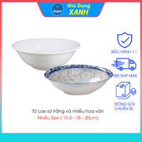 Combo 2 bát 3 bát tô sứ Loe  dày Size 15cm  18cm  20cm Anper cao cấp phong cách nhật hàn  tô sứ lớn tô ăn phở tô sứ lớn tô ăn cơm bát lớn bát phở bát sứ