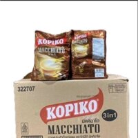 (Combo 2 Bịch 40 gói) Cà Phê Sữa Kopiko Machiato Thái Lan 40 gói Coffee tặng kẹo cafe sữa Kopiko Bịch 20 gói *24 gam
