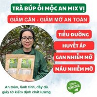 Combo 2 bịch 80 gói trà mix 5 vị lá ổi,lá sen,giảo cổ lam,cỏ ngọt, lá nếp thơm Nước Trà Tea trà