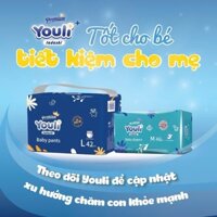 combo 2 bịch) Bỉm dán/quần YOULI BABY PANTS Size S56/M48-44/L42/XL40/XXL36/XXXL34 nội địa Trung Quốc