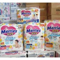 Combo 2 bịch bỉm/tã Merries nội địa đủ size Xl50, XXL32, L56, M74, S88, Nb96
