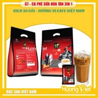 COMBO 2 BỊCH Cà phê G7 - cà phê sữa hòa tan 3in1 Bịch 50 gói x16gr, Đặc sản coffee Trung Nguyên Legend cafe Việt Nam