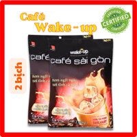 Combo 2 bịch Cà phê Wake up Sài Gòn - 24 gói/bịch - Thơm ngon đậm đà
