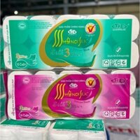 Combo 2 Bịch Giấy Vệ Sinh Hà Nội Silk 3 lớp mịn Siêu Dai cao cấp có lõi và không lõi