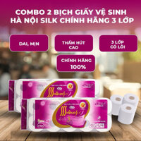 Combo 2 bịch giấy vệ sinh hà nội silk , hàng không , elene, vietnamairlines hàng đẹp Shop Lan Chi