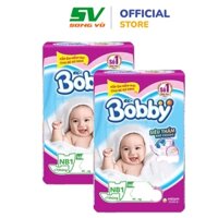 Combo 2 bịch miếng lót sơ sinh bobby newborn 1 64 miếng siêu thấm hút cho bé hàng chính hãng