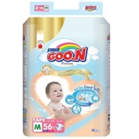 Combo 2 bịch tã Dán Goon Mommy Kiss size M 56 miếng cho trẻ 7-12kg