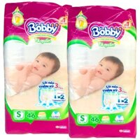 Combo 2 bịch Tã quần Bobby size S 46 miếng