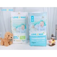 Combo 2 bịch Tã/bỉm Love Max organic S50/M50/L50/Xl50/Xxl50/3xl60/4xl50