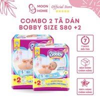 Combo 2 bỉm bobby tã dán S80+2 cải tiến với rãnh thấm kim cương là lựa chọn hoàn hảo của mẹ giúp chăm sóc sức khỏe bé