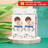 COMBO 2 Bỉm - Tã quần Moony Natural size L-36 miếng cho bé 9-14kg