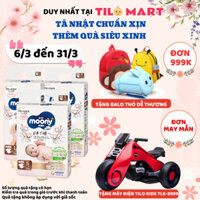COMBO 2 Bỉm - Tã quần Moony Natural size XL 32 miếng cho bé 12-22kg