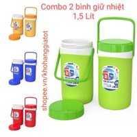 COMBO 2 BÌNH GIỮ NHIỆT 1,5 LÍT DUY TÂN