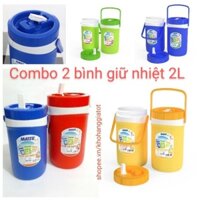 COMBO 2 BÌNH GIỮ NHIỆT 2 LÍT DUY TÂN