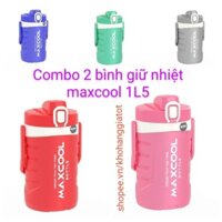 COMBO 2 BÌNH GIỮ NHIỆT MAXCOOL 1,5 LÍT DUY TÂN