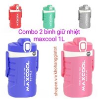 COMBO 2 BÌNH GIỮ NHIỆT MAXCOOL 1 LÍT DUY TÂN