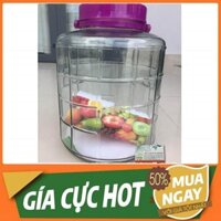 Combo 2 Bình Ngâm Sâm Nắp Tím 20 lit [Có Quai] - Hũ Ngâm Sâm 20 lit