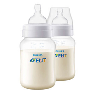 Combo 2 bình sữa giảm đầy hơi với van giữ sữa AirFree Philips Avent SCF813/24 - 260ml