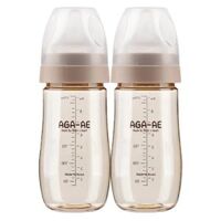 Combo 2 bình sữa PPSU AGA-AE 270ml (Beige)