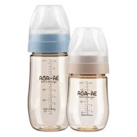 Combo 2 Bình sữa PPSU Aga-ae: 180ml (Beige) và 270ml (Xanh)