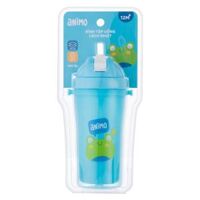 Combo 2 bình tập uống PP 2 lớp kèm dây đeo Animo (340ml, xanh, RK3415A)