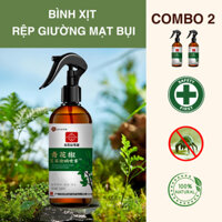 [COMBO 2 BÌNH] Xịt Diệt Bọ Rệp, Mạt Bụi Bọ Ve Tiêu Xanh 500ml Giường Rèm Cửa Quần Áo Thảo Mộc Tự Nhiên An Toàn Sức Khỏe,