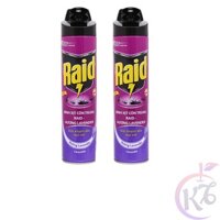 Combo 2 Bình xịt muỗi Raid chai 600ml hương Lavender - xịt côn trùng