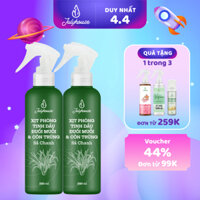 Combo 2 bình xịt phòng tinh dầu Sả Chanh 280ml/chai JULYHOUSE khử mùi thơm phòng cấp tốc
