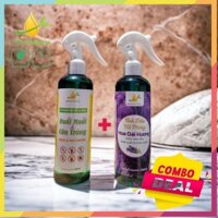 Combo 2 bình xịt phòng tinh dầu Sả Chanh và Oải Hương Bana_Oil 250ml Đuổi Muỗi, Côn Trùng, Khử Mùi Hiệu Quả