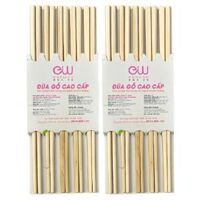 Combo 2 Bộ 10 đũa gỗ Eonwon EW-001