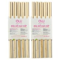 Combo 2 Bộ 10 đũa gỗ Eonwon EW-001